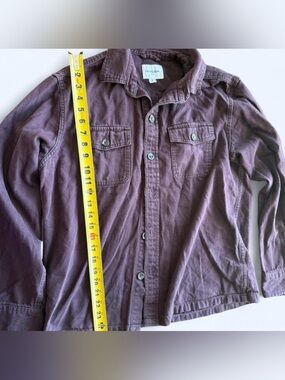 Goodfellow & Co Deep Plum Button-Up Shirt Jacket